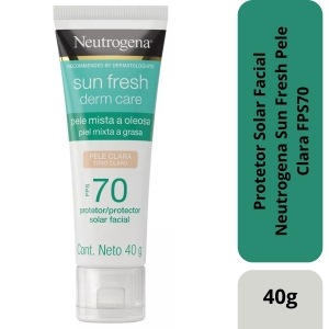 Protetor Solar Facial Neutrogena Pele Clara FPS70 40g