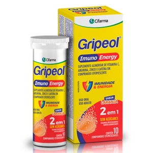 Gripeol Imuno Energy C – 10 Comprimidos Efervescentes para Imunidade e Energia