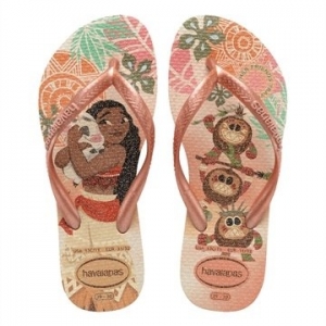 Sandália Havaianas Kids Slim Princess Rosa Clay 25/26