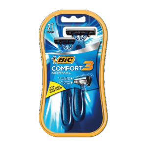 Aparelho de Barbear Bic Men Comfort 3 Soleil com 2 Lâminas – Barba Suave e Precisa