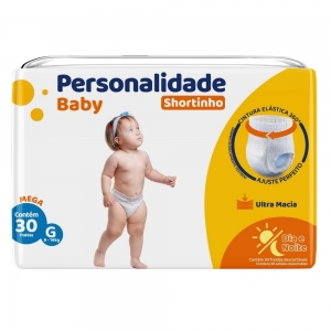 Fralda Personalidade B Shortinho Mega G 30 Unidades