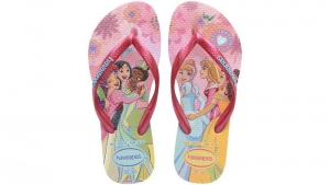 Sandália Havaianas Slim Kids Princess Rosa Clay 31/32