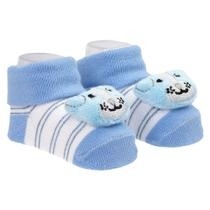 Meia Bichinho LED Pimpolho Azul Cachorro 00-15 – Estímulo e Conforto para os Primeiros Passos