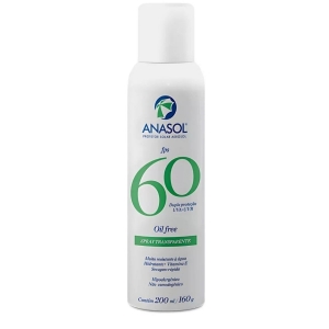 Protetor Solar Aerosol Fps 60 Transparente Anasol 200ml