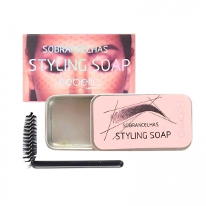 Gel de Sobrancelhas Febella Styling Soap GS20302 – Fixação Incolor com Pincel