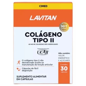 Lavitan Colágeno Tipo 2 Não Hidrolisado 30 Caps 40Mg Cimed