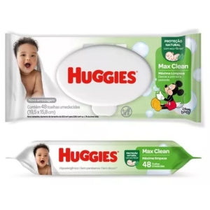 Huggies Max Clean Lenços Umedecidos 48 Un