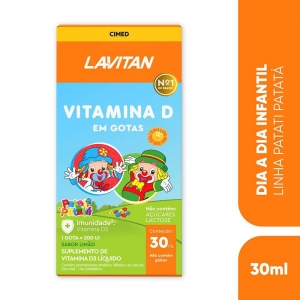 Lavitan Patati Patatá Infantil Vitamina D Sabor Limão 30ml