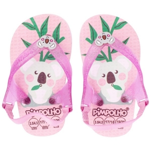 Sandália Praiana Baby Pimpolho Rosa Coala – Conforto e Estilo para os Primeiros Passos da Bebê (Tam 20)