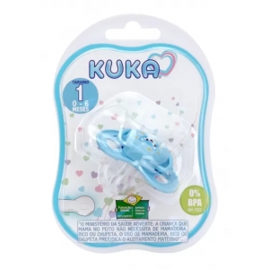 Chupeta Kuka Smart Bicolor Azul e Vermelho Tamanho 1 – Conforto desde os Primeiros Meses