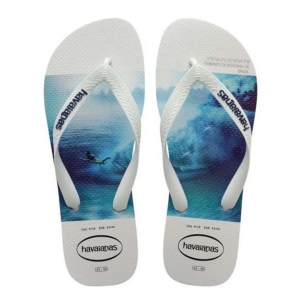 Sandália Havaianas Hype Branco e Azul 37/38
