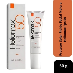 Protetor Solar Fluido Facial Melora Heliomax Fps 50 50g