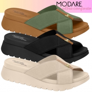 Tamanco Modare Ultraconforto Elástico Canelado Tamanho 35 – Estilo Casual com Máximo Conforto