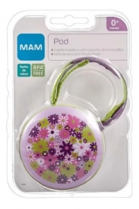 Porta Chupetas Mam Pod Rosa – Ideal para Meninas a partir de 0 Meses