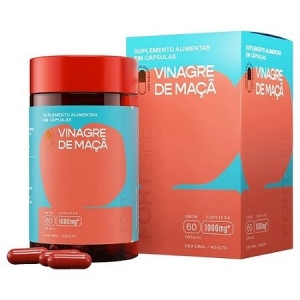 Vinagre de Maçã Vermelho 1000mg 60 Cáps – Potência Detox Natural