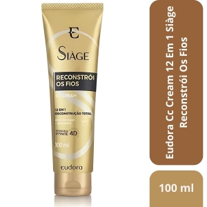 Eudora Cc Cream 12 Em 1 Siàge Reconstrói Os Fios 100ml