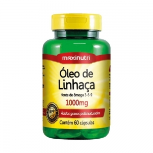Óleo de Linhaça Maxinutri 1000mg 60 Cápsulas – Fonte de Ômega 3, 6 e 9