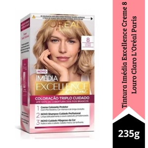 Tintura Imédia Excellence Creme 8 Louro Claro L\'Oréal Paris