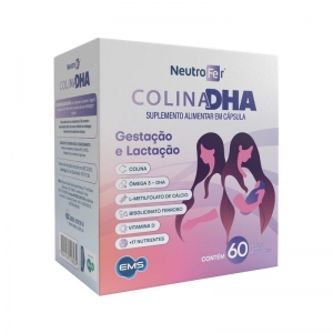 Neutrofer Colina DHA C 60 cápsulas – Suporte na Gestação e Lactação