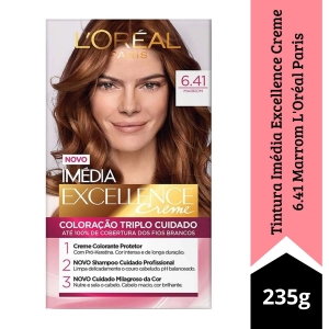 Tintura Imédia Excellence Creme 6.41 Marrom L\'Oréal Paris