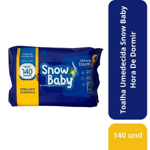 Toalha Umedecida Snow Baby Hora De Dormir Com 140 Unidades