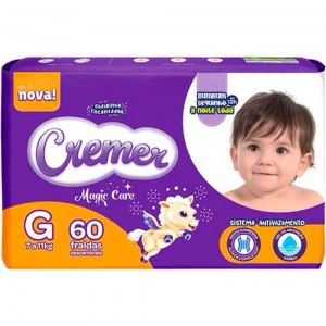 Fralda Cremer Magic Care Hiper G – 60 Unidades