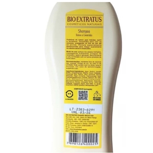 Shampoo Bio Extratus Tutano E Ceramidas Zero Sal 500 Ml
