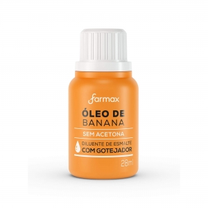 Óleo Banana Diluente Farmax 28 mL – Nutrição e Proteção da Pele
