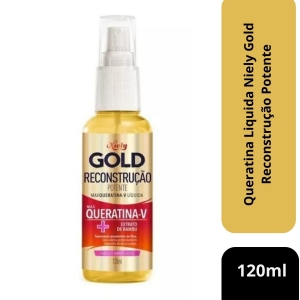 Queratina V Liquida Niely Gold Reconstrução Potente 120ml