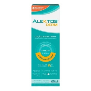 Loção Hidratante Alektos Derm Pele Seca Corpo e Rosto 200ml
