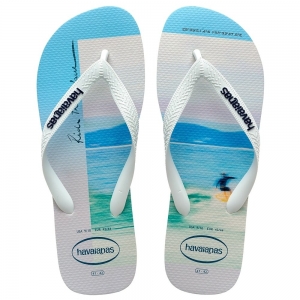 Estilo Casual – Sandália Havaianas Hype Branco e Azul Marinho