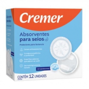 Absorvente para Seios Cremer – 12 Unidades