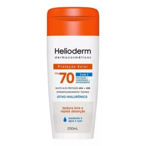 Helioderm Protetor Solar UVA + UVB Corporal FPS 70 200ml