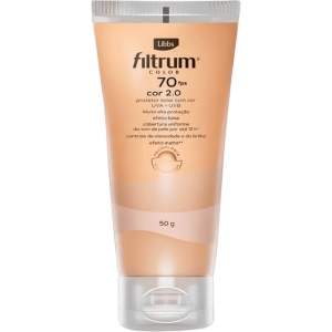 Protetor Solar Facial Libbs Filtrum Color Fps 70 Cor 2.0 50g