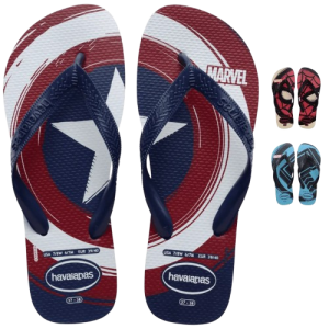 Sandália Havaianas Kids Top Marvel Logomania Marinho 23/24