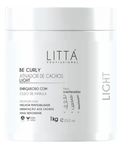 Bela Berê Ativador de Cachos Be Curly Light 1 L (Littá Profissional) – Hidratação Leve e Definição Diário