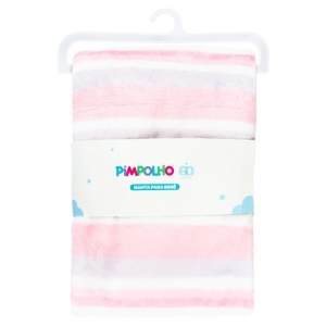 Manta Bebê Pimpolho Rosa 1,10x0,80m – Conforto e Delicadeza para o Seu Pequeno