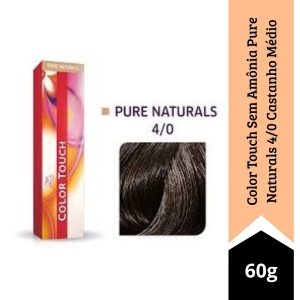 Color Touch Sem Amônia Pure Naturals 4/0 Castanho Médio