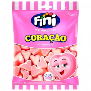 Doçura Apaixonante – Fini Marshmallows Coração 80g
