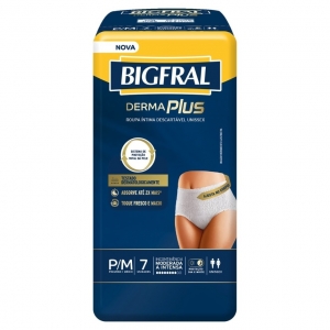 Bigfral Derma Plus P/M – Roupa Íntima Descartável Unissex, 7 Unidades