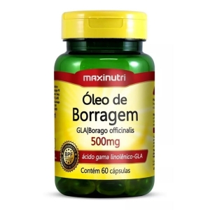 Óleo de Borragem 500mg 60 comprimidos