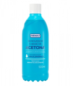 Removedor de Esmalte Farmax 500 mL com Acetona – Limpeza Rápida e Eficiente