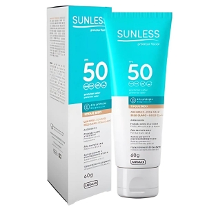 Protetor Solar Facial  Fps 50 Sunless 60g Bege Claro