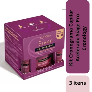 Kit Cronograma Capilar Acelerado Siàge Pro Cronology 3 Itens