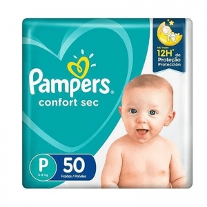 Pampers Confort Sec Tamanho P 50 Unidades