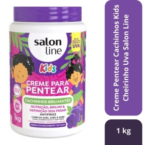 Creme Pentear Cachinhos Kids Cheirinho Uva 1kg Salon Line