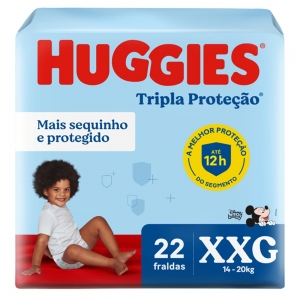 Fralda Huggies Tripla Proteção XXG 22 Unidades