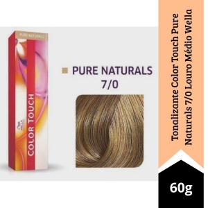 Tonalizante Color Touch Pure Naturals 7/0 Louro Médio Wella