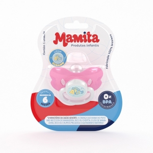 Mamita Chupeta Silicone Borboleta Ortodôntica Tam 2
