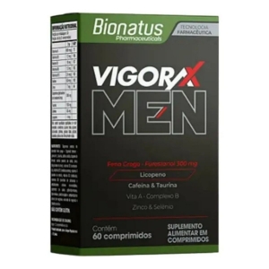 Suplemento Alimentar Vigorax Men Contendo 60 Comprimidos Sem Sabor